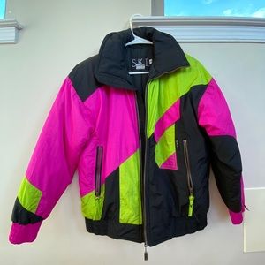 Vintage Neon Ski Jacket